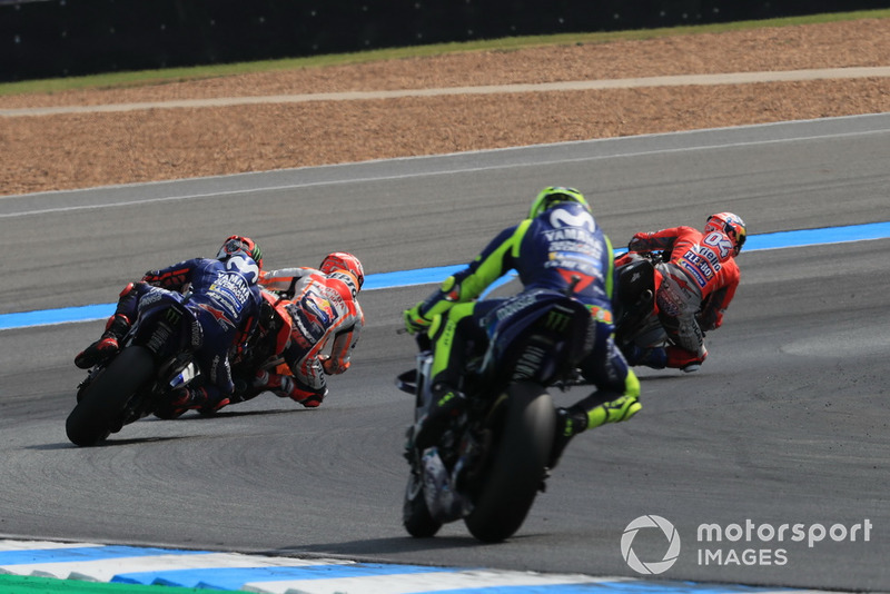 Dovizioso.Marc Marquez, Repsol Honda Team, Maverick Viñales, Yamaha Factory Racing, Valentino Rossi, Yamaha Factory Racing
