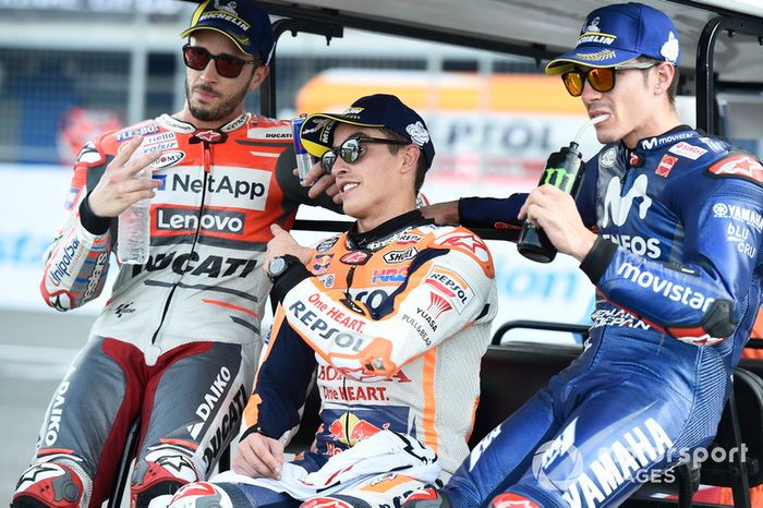 Andrea Dovizioso, Ducati Team, Marc Marquez, Repsol Honda Team, Maverick Viñales, Yamaha Factory Racing