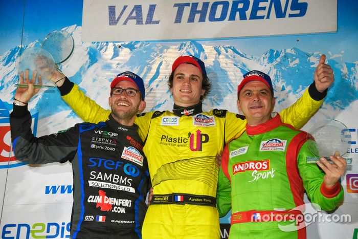 Podium: Olivier Pernaut, Aurélien Panis, Franck Lagorce
