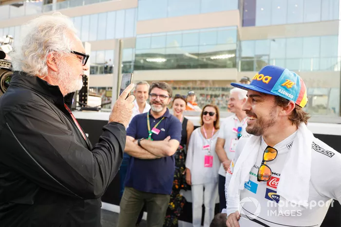 Fernando Alonso, McLaren, con Flavio Briatore 
