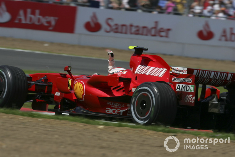 Ganador de la carrera Kimi Raikkonen, Ferrari F2007