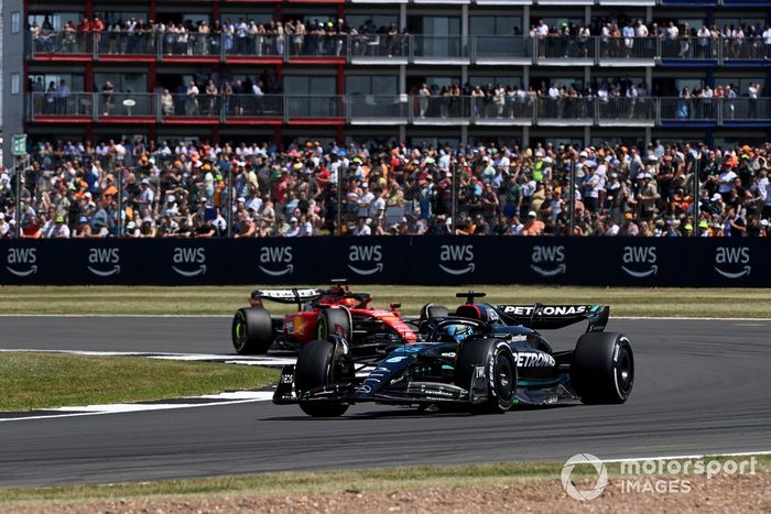 George Russell, Mercedes F1 W14, Charles Leclerc, Ferrari SF-23