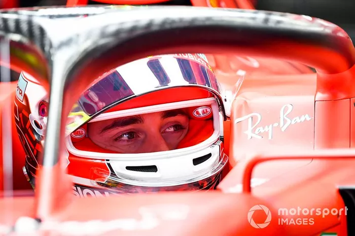 Charles Leclerc, Ferrari SF1000 in the garage