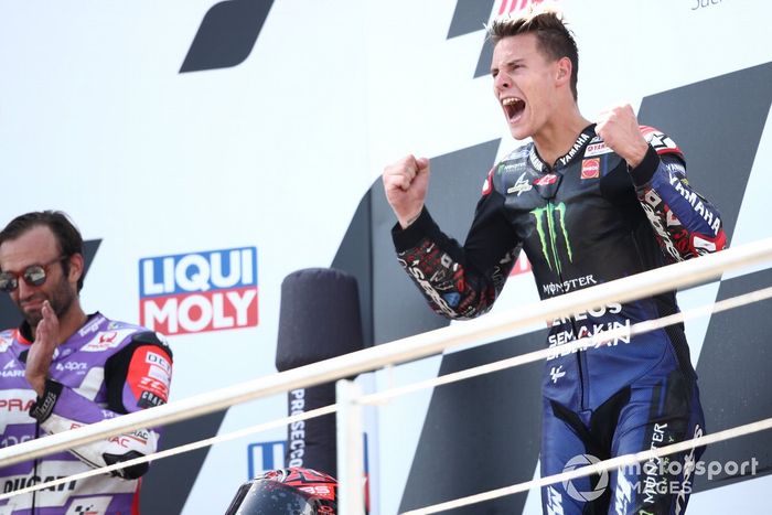 Podio: ganador Fabio Quartararo, Yamaha Factory Racing