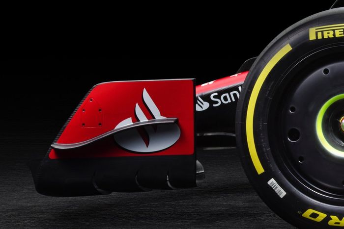 Ferrari SF-23. detalle alerón delantero