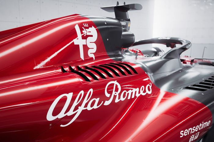 Detalle de la refrigeración del Alfa Romeo C43