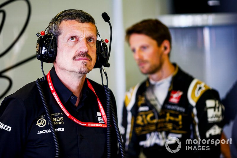 Руководитель Haas F1 Гюнтер Штайнер, Ромен Грожан, Haas F1