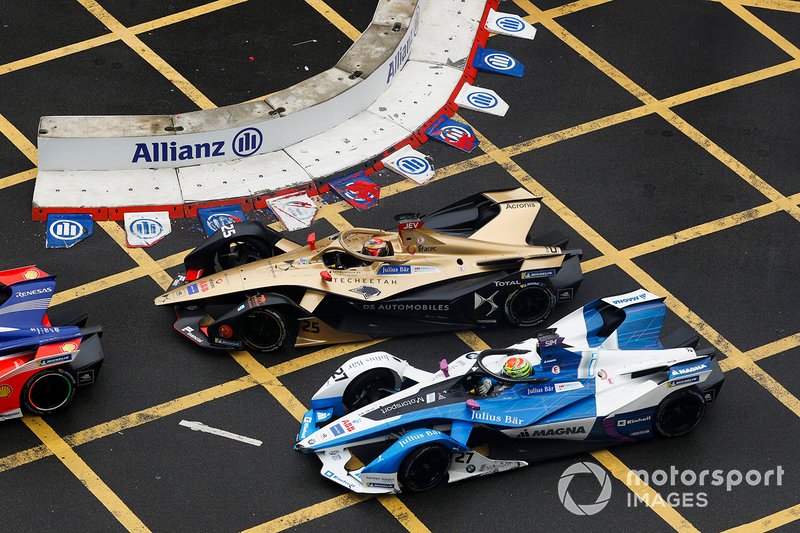 Jean-Eric Vergne, DS TECHEETAH, DS E-Tense FE19, Alexander Sims, BMW I Andretti Motorsports, BMW iFE.18