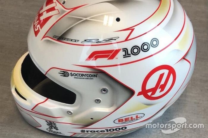 Casco de Romain Grosjean, Haas F1 Team, para el GP de China*