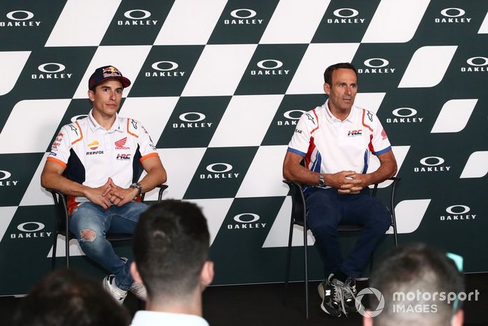Marc Márquez, equipo Repsol Honda, Alberto Puig, director del equipo Repsol Honda