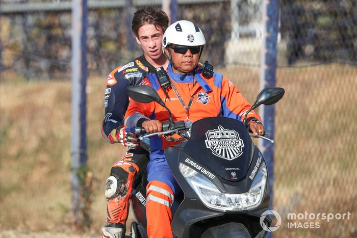 Pedro Acosta, Red Bull KTM Factory Racing after crash