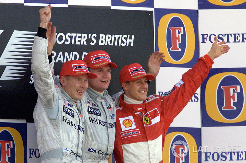 2000: 1. David Coulthard, 2. Mika Häkkinen, 3. Michael Schumacher