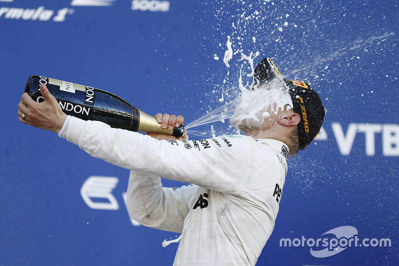 Podio: ganador de la carrera  Valtteri Bottas, Mercedes AMG F1