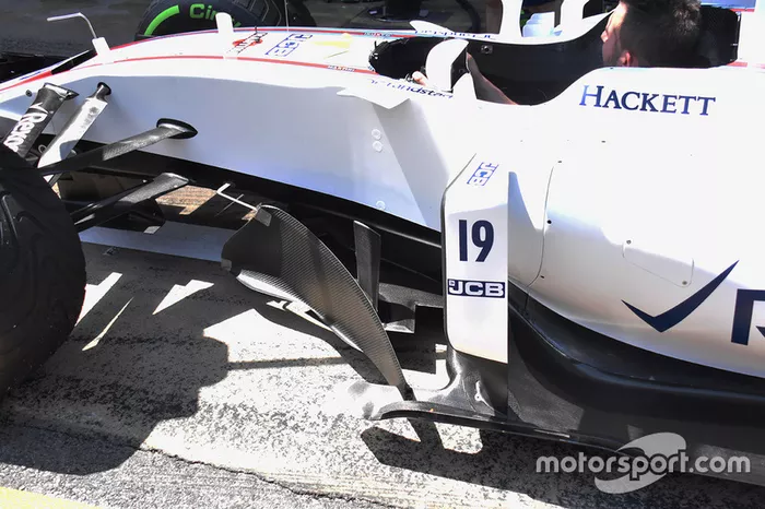 Williams FW40 detail van de zijkant
