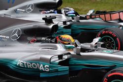 Lewis Hamilton, Mercedes-Benz F1 W08  y Valtteri Bottas, Mercedes-Benz F1 W08