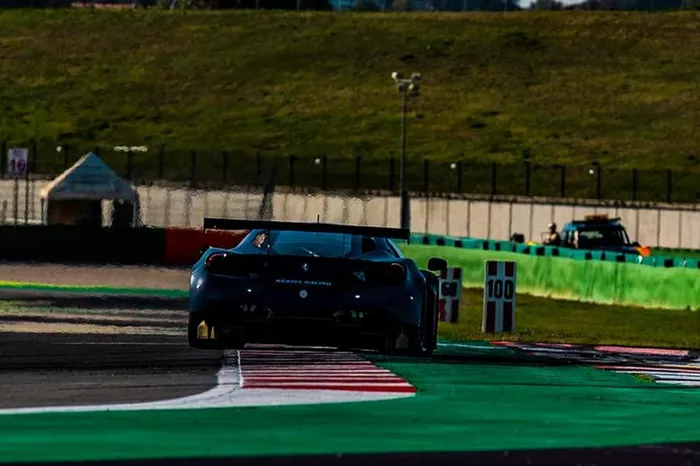 Valention Rossi prova la Ferrari 488 GT3 Kessel Racing