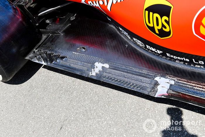 Suelo trasero en el Ferrari SF90
