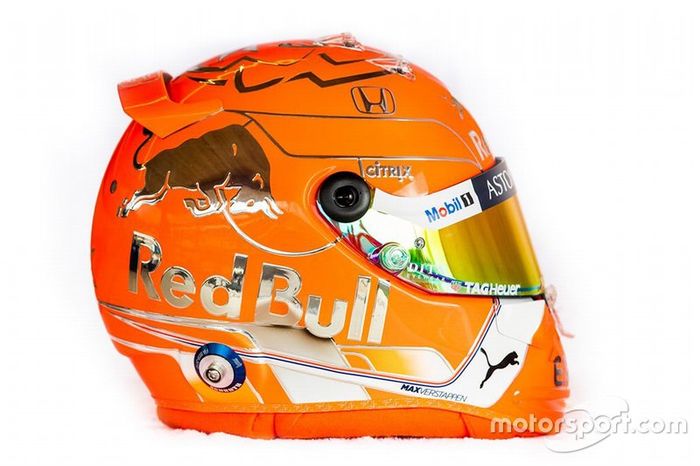 Casco de Max Verstappen, Red Bull Racing
