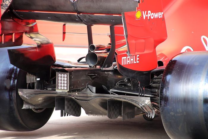 Parte trasera del Ferrari SF1000 