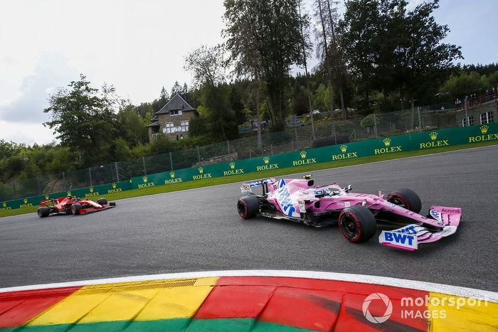 Lance Stroll, Racing Point RP20, Charles Leclerc, Ferrari SF1000