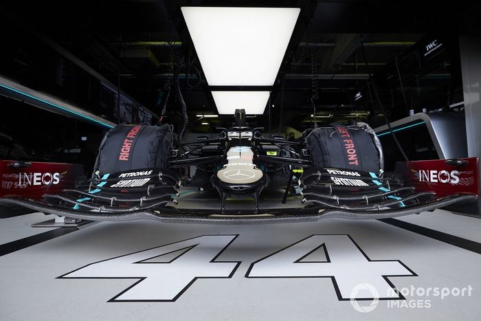 El coche de Lewis Hamilton, Mercedes F1 W11