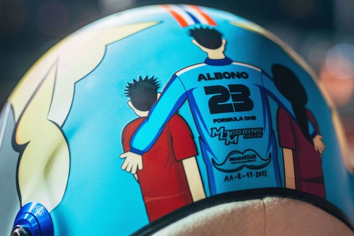 Helmet of Alex Albon, Williams 