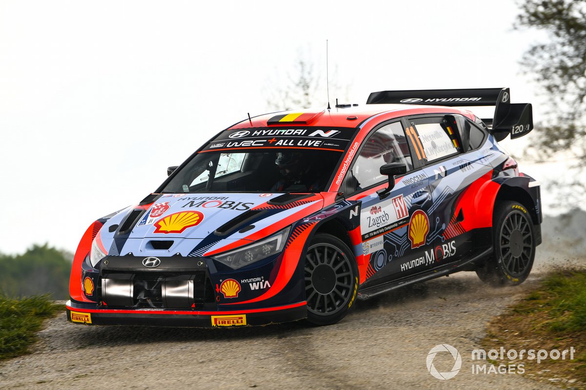 Rovanpera, cuma günü 1 dakika fark açtı! 1 Formula 1 Haberleri - F1 Puan Durumu Thierry Neuville, Martijn Wydaeghe, Hyundai World Rally Team Hyundai i20 N Rally1