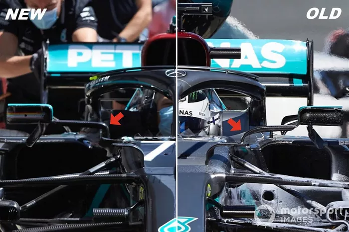 Comparação da Mercedes W11