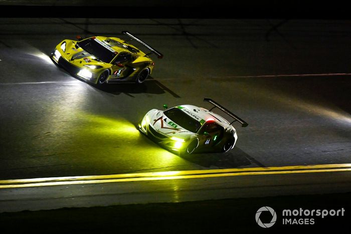 #44 Magnus with Archangel Acura NSX GT3, GTD: John Potter, Spencer Pumpelly, Andy Lally, Mario Farnbacher, #3 Corvette Racing Corvette C8.R, GTLM: Antonio Garcia, Jordan Taylor, Nicky Catsburg