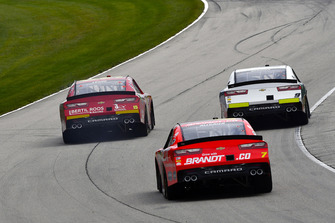 Katherine Legge, JD Motorsports, Chevrolet Camaro teamjdmotorsports.com, Tyler Reddick, JR Motorsports, Chevrolet Camaro JR Motorsports and Justin Allgaier, JR Motorsports, Chevrolet Camaro BRANDT Professional Agriculture