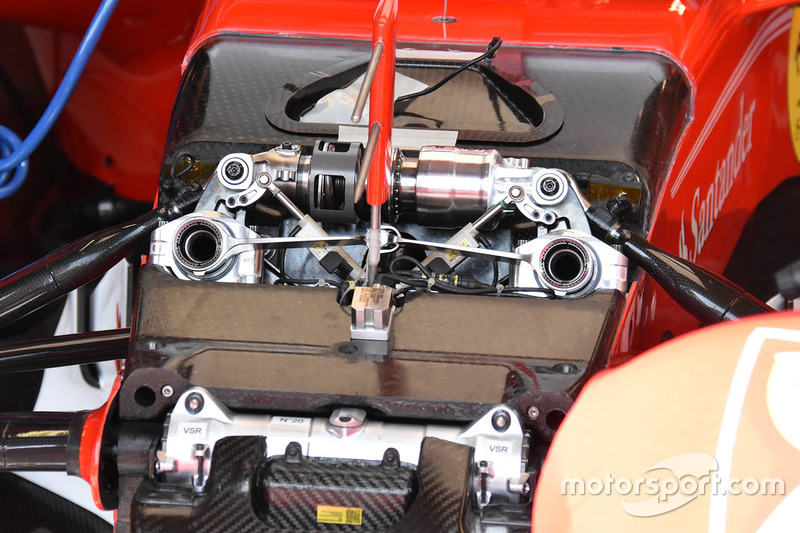 Ferrari SF70H antiroll bar detail at Monaco GP