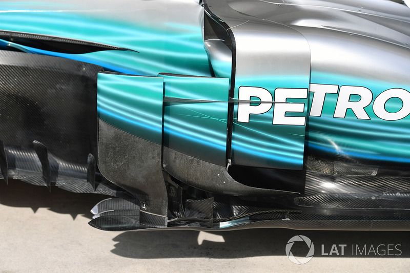 Mercedes W08: Luftleitbleche