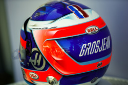 Le casque de Romain Grosjean, Haas F1 Team