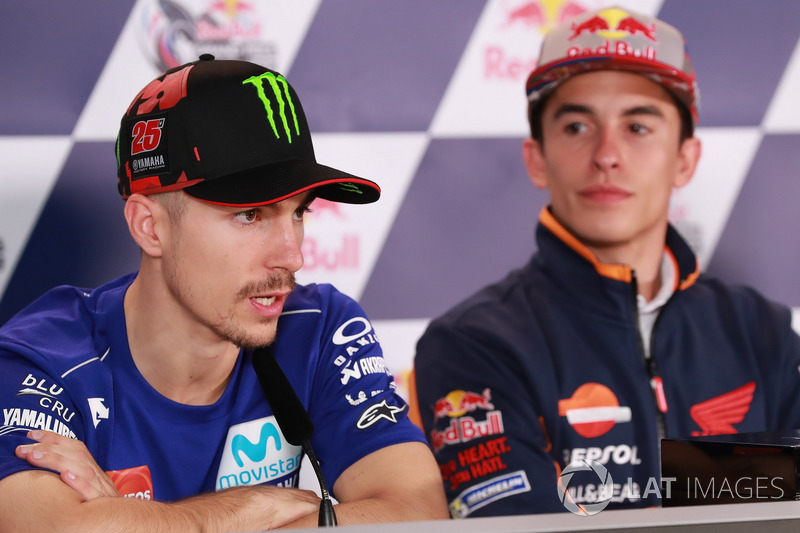 Press Conference: Maverick Viñales, Yamaha Factory Racing, Marc Marquez, Repsol Honda Team