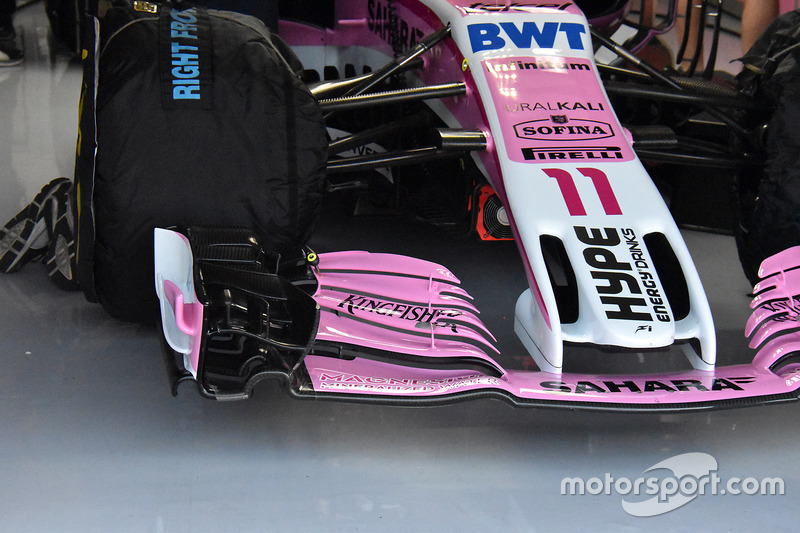 Force India VJM11, első szárny, részlet