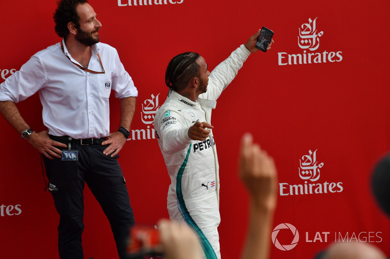 El ganador: Lewis Hamilton, Mercedes-AMG F1