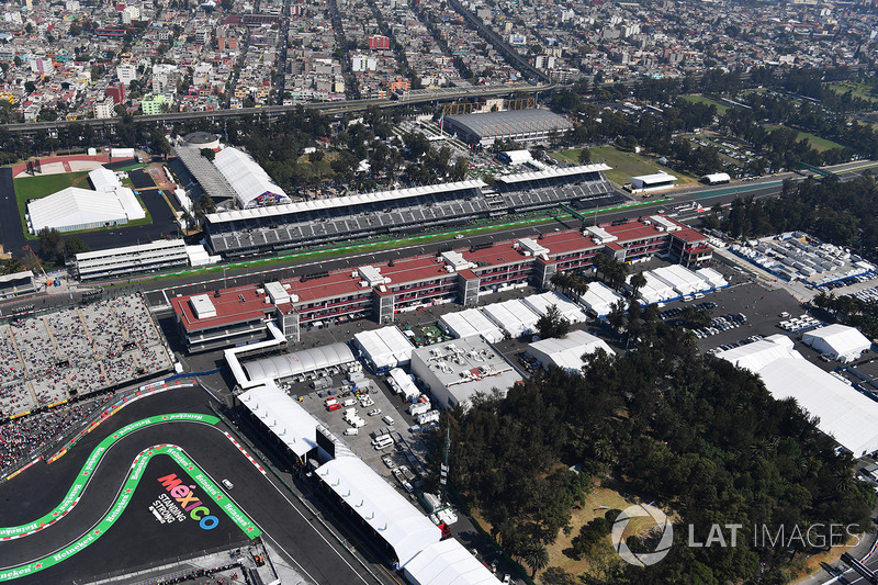 Aerial view of the track