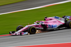 Sergio Perez, Force India VJM11 sparks