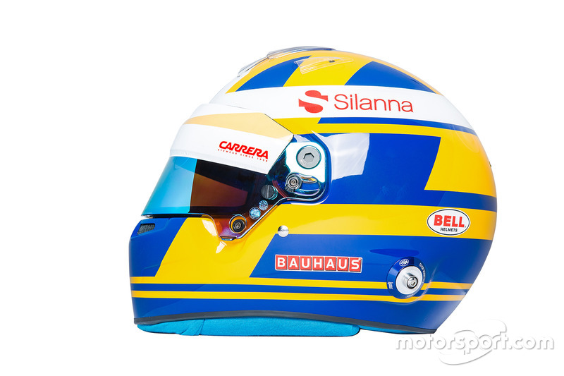 El casco de Marcus Ericsson, Sauber