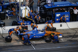 Scott Dixon, Chip Ganassi Racing Honda, au stand