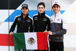 Mexican drivers: Sergio Perez, Sahara Force India F1; Alfonso Celis Jr., Sahara Force India F1 Development Driver and Esteban Gutierrez, Haas F1 Team
