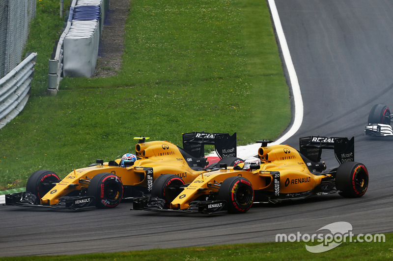Jolyon Palmer y Kevin Magnussen