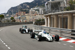 Koke Rosberg is reunited with his 1982 Williams FW08 Cosworth in a demonstration run with son Nico Rosberg, who took the wheel of his 2016 Mercedes W07 Hybrid