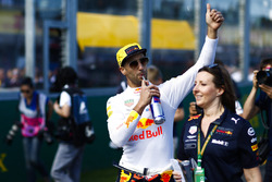 Daniel Ricciardo, Red Bull Racing, at the drivers parade