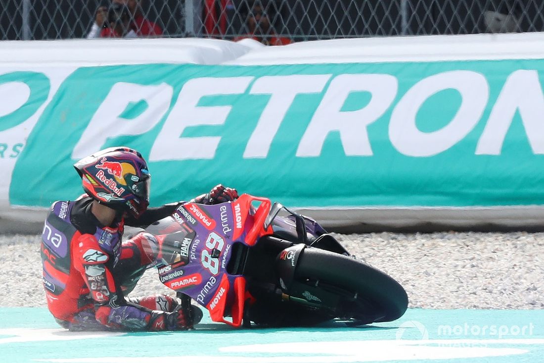 Jorge Martin, acidente na Pramac Racing