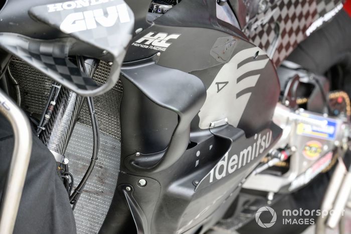 Detalles de la moto del equipo LCR Honda
