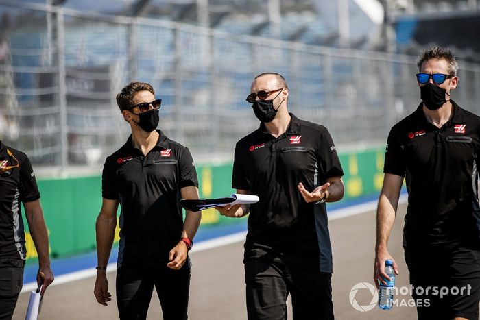 Romain Grosjean, Haas F1, recorre la pista