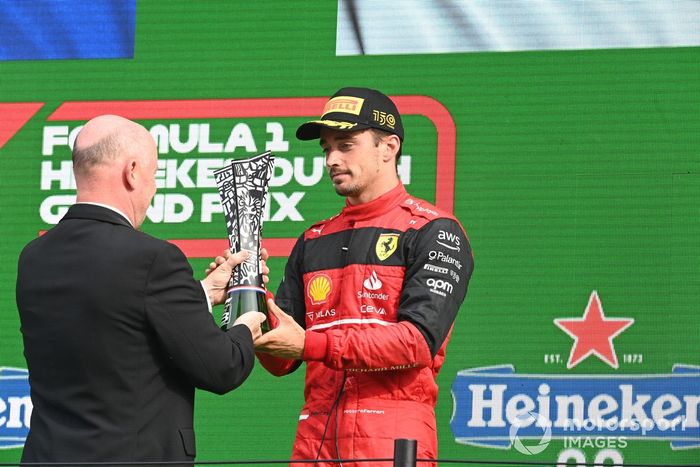 Podio: tercer lugar Charles Leclerc, Ferrari