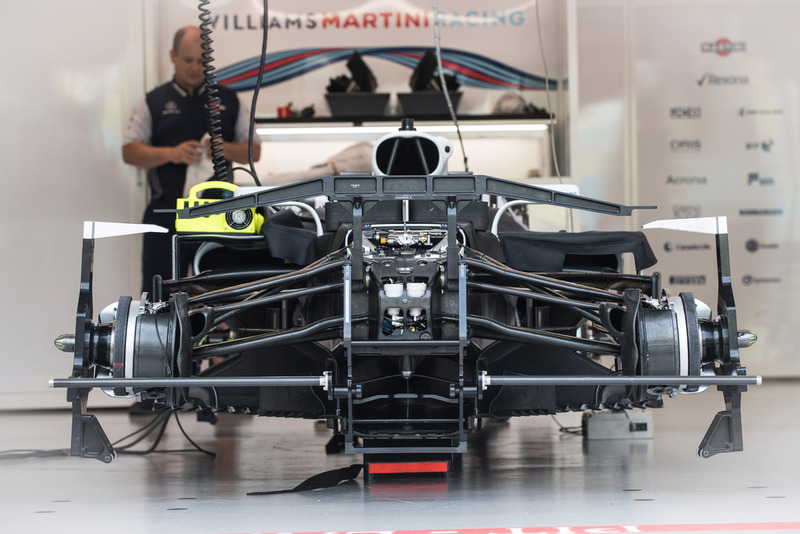 Williams FW41, nel garage