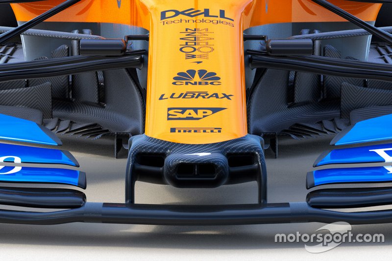 Detalle del McLaren MCL34 